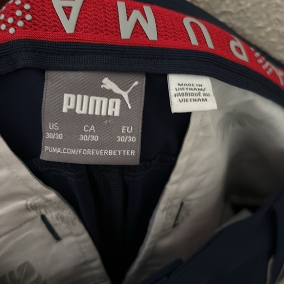 PUMA Men's Navy Blue Tapered Tech Golf Dress Pants Polyester Spandex 30W/30L - Picture 9 of 10